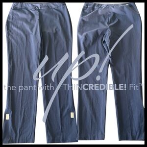 Up! Navy Pull On Split Hem Ankle Pant (10)